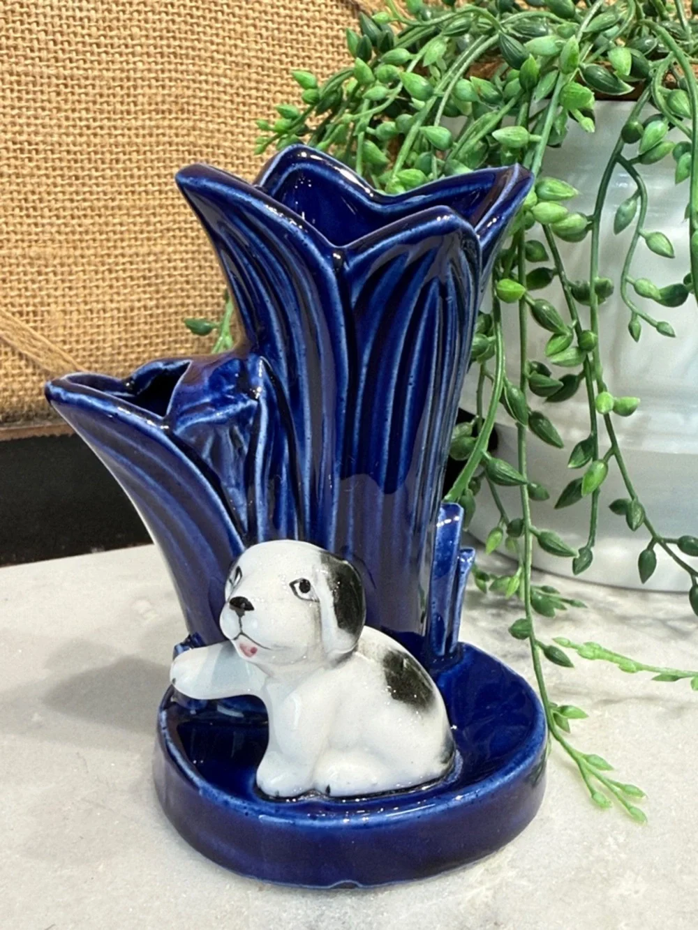 Vintage blue vase